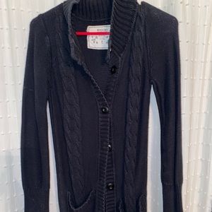 Black cardigan